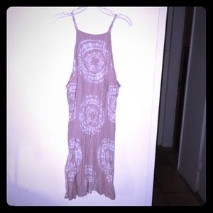Coachella Tie-Dye Halter Dress
